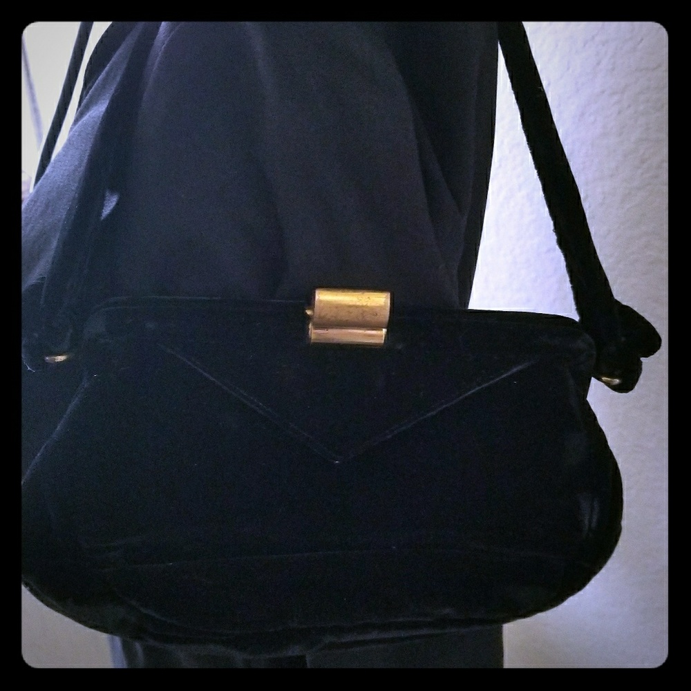 Vintage Velvet Evening Bag